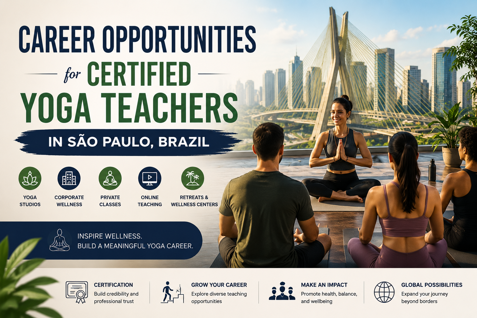 Career Opportunities for Certified Yoga Teachers in Sao Paulo